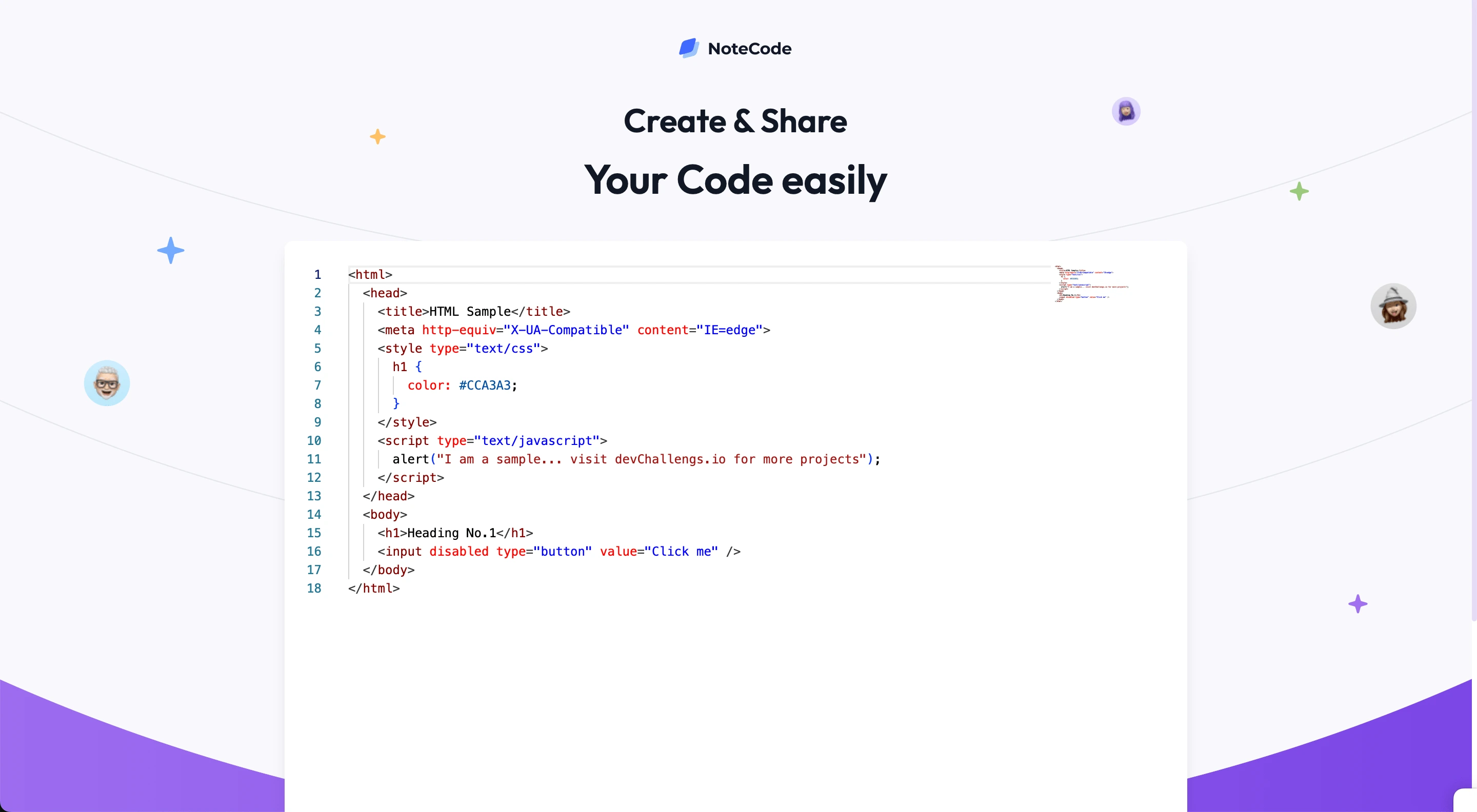 Code Sharing App - NoteCode